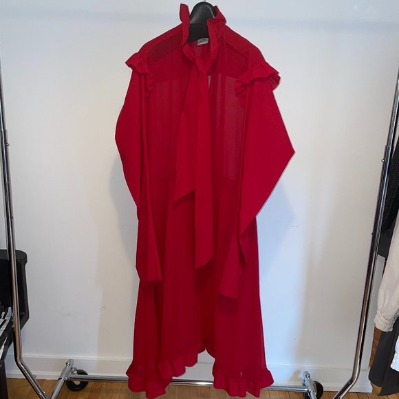 VETEMENTS Spring 2016  Runway Over-Sized Red Dress - Picture 3 of 15